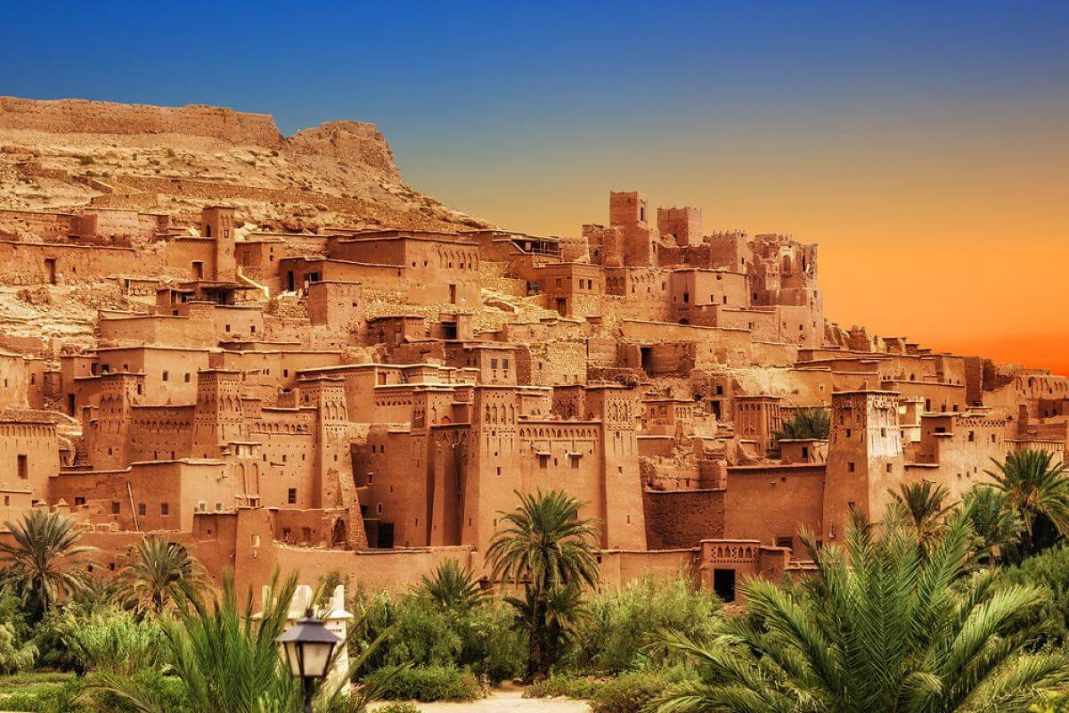 The iconic mud-brick Kasbah of Ait Benhaddou